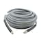Interstate Pneumatics Pressure Washer Steel Braided Gray Rubber Hose  WP 4500 PSI - 3/8 Inch x 100ft PW7211 - alternate 1